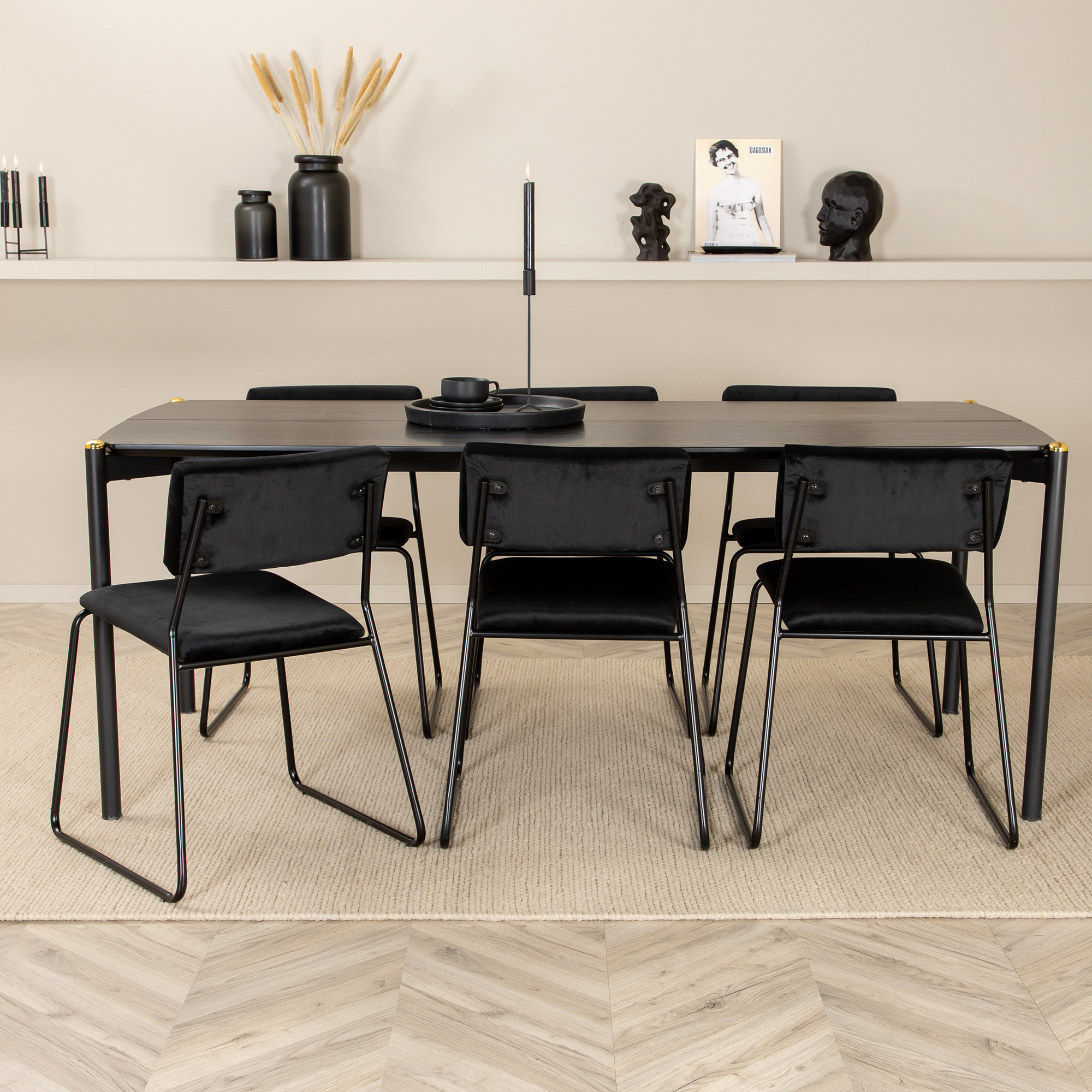 Matgrupp Venture Home Paris med 6 Kungshamn Stolar