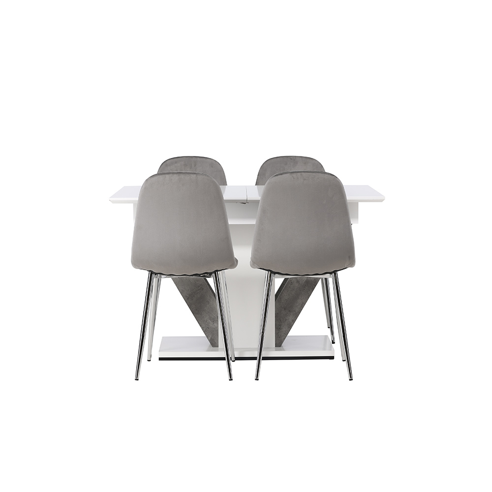 Matgrupp Venture Home Disa med 4 Eva Stolar
