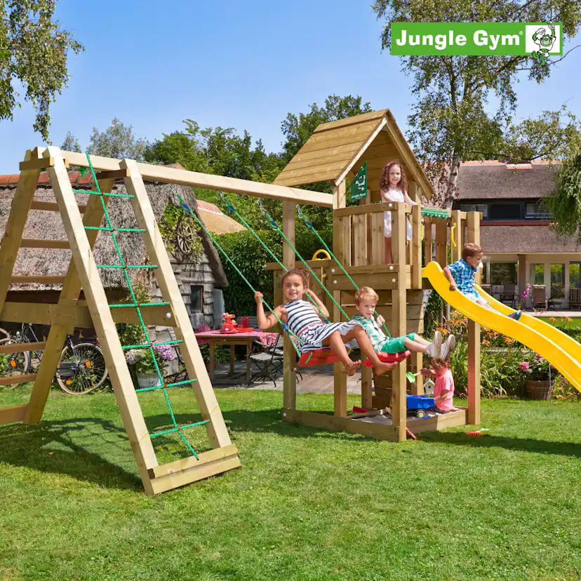 Lektorn Jungle Gym Cubby Komplett Inkl Climb Modul X'tra och Rutschkana