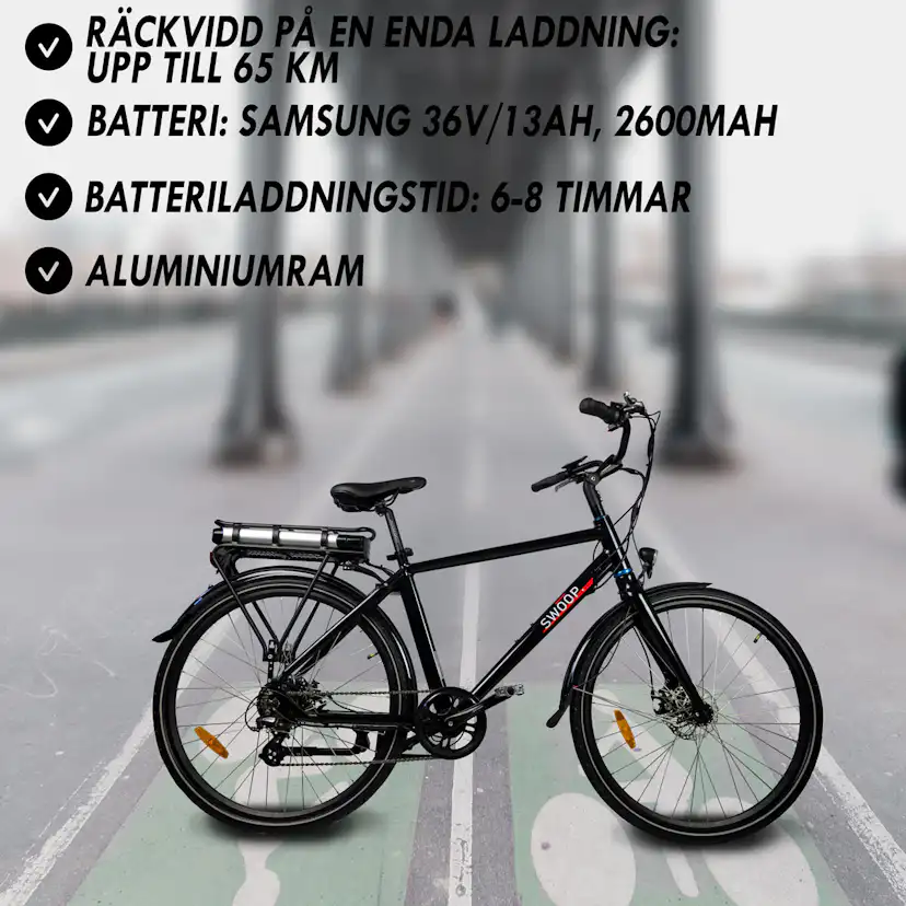Elcykel Swoop City, herr 28"