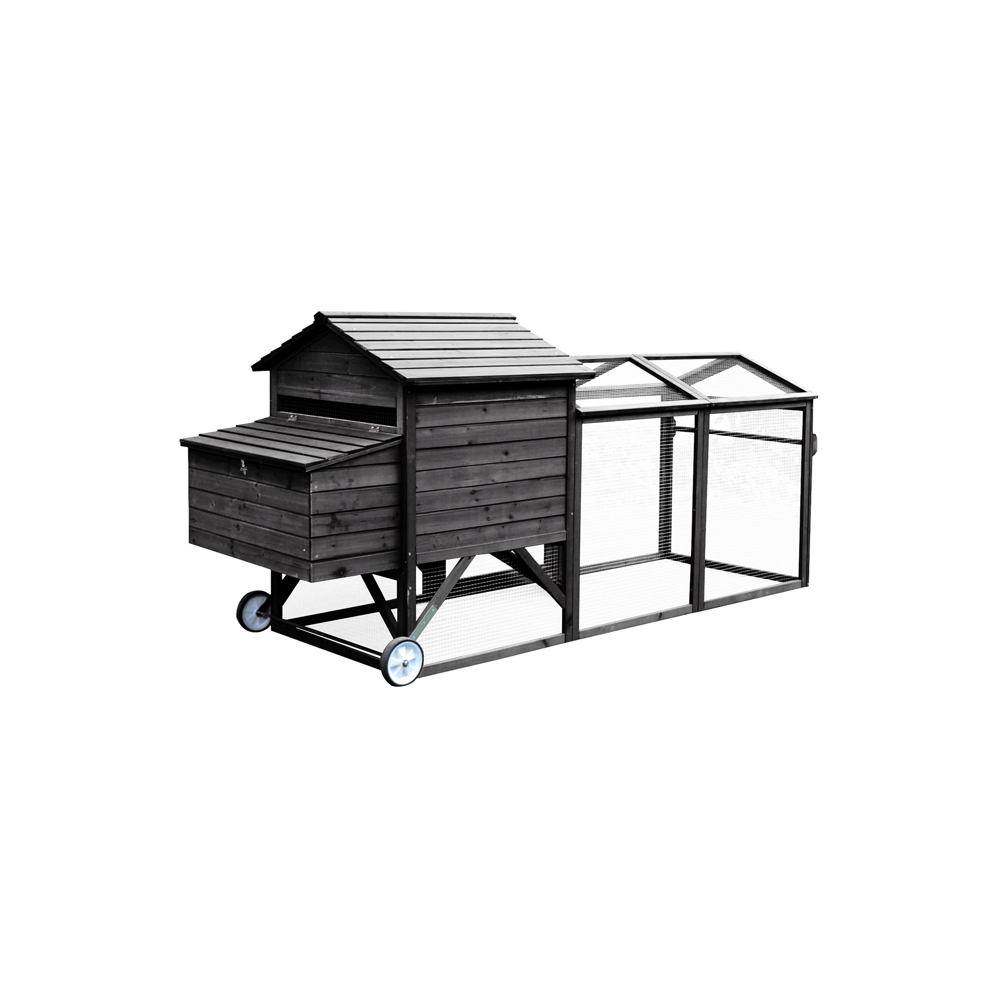 Hönshus Hortus Svart 245 x 90 x 113 cm