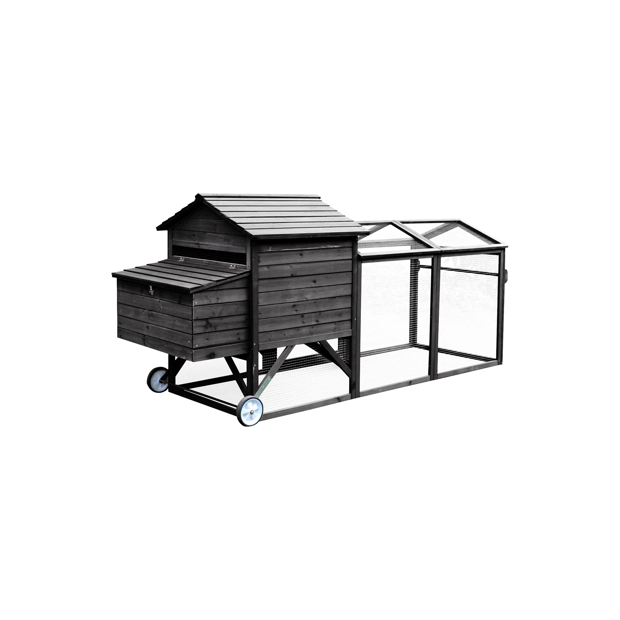 Hönshus Hortus Svart 245 x 90 x 113 cm