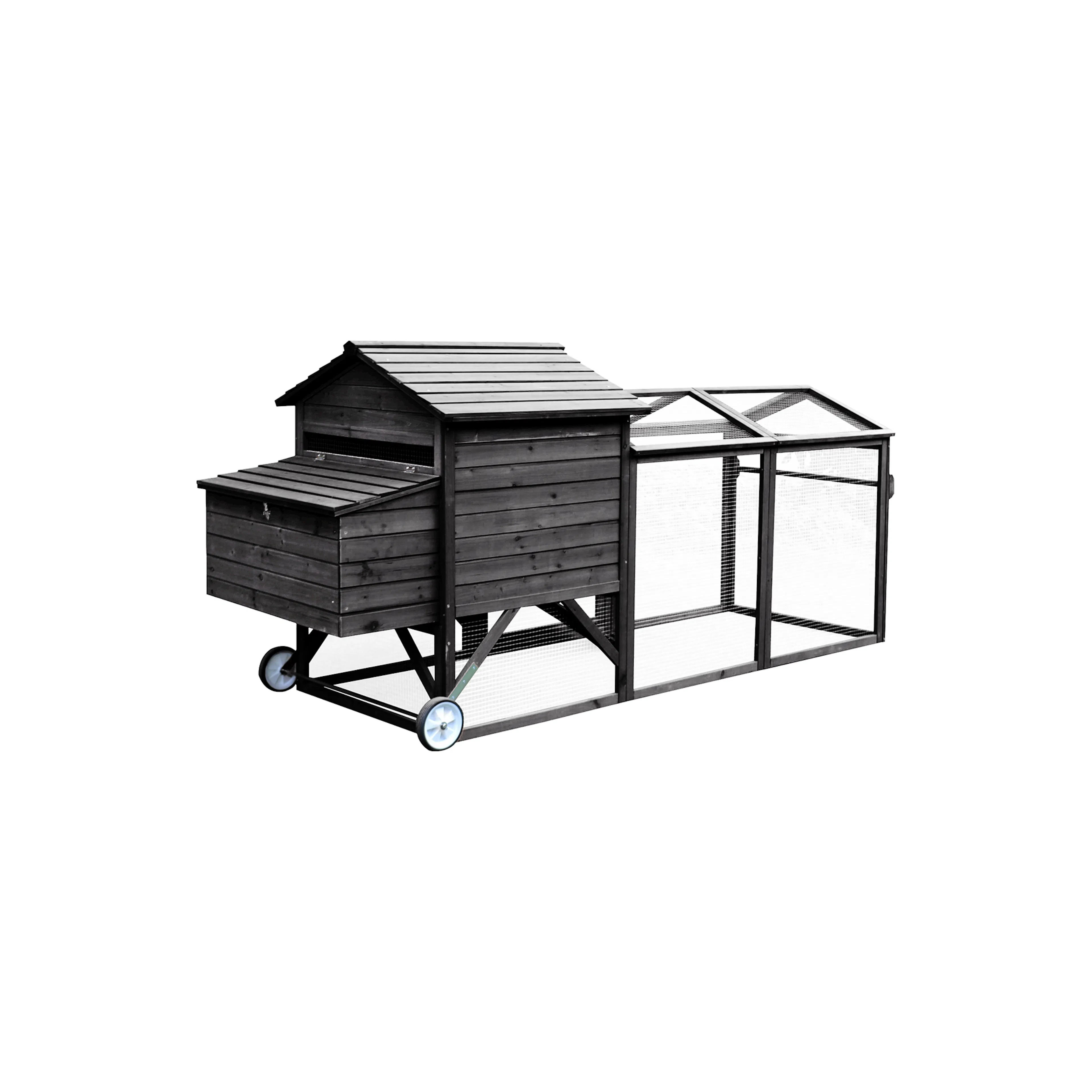 Hönshus Hortus Svart 245 x 90 x 113 cm