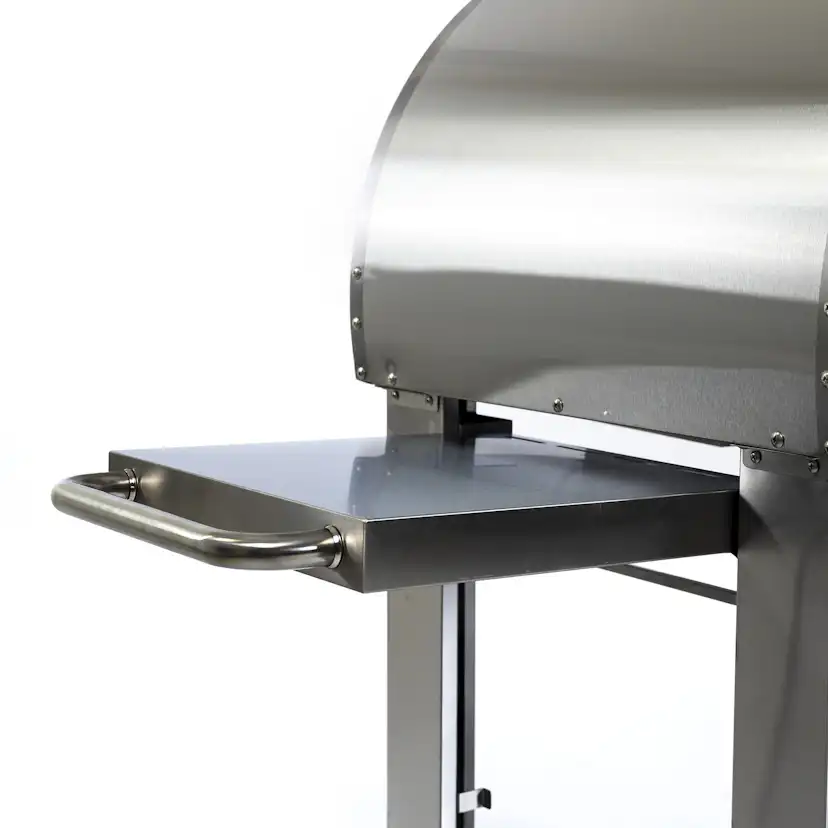 Pizzaugn Metalcraft Milano Vedeldad i Rostfritt Stål med Sidobord