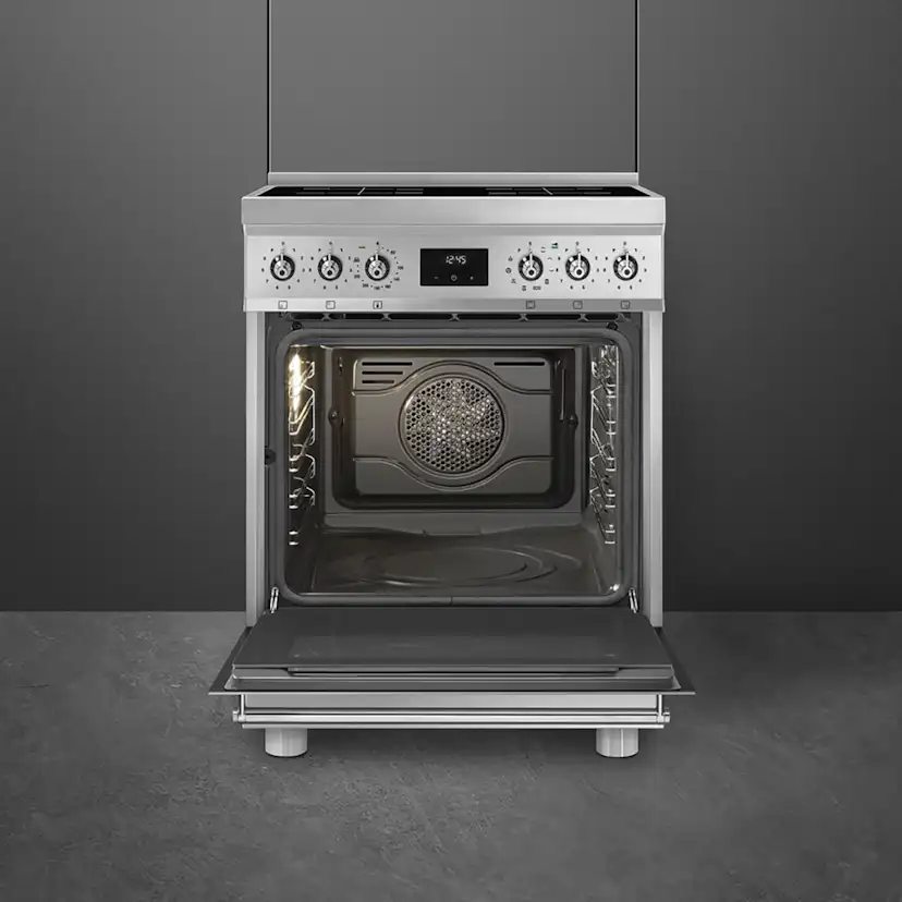 Induktionsspis Smeg C6IPXM2 Rostfri med Pyrolytisk Rengöring och Timerfunktion