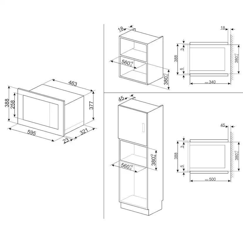 Mikrovågsugn Smeg FMI020X