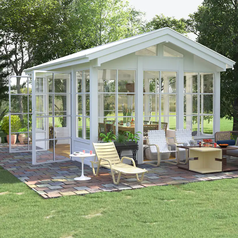 Komplett Orangeri Landskap Grönska Sommar 15 kvm