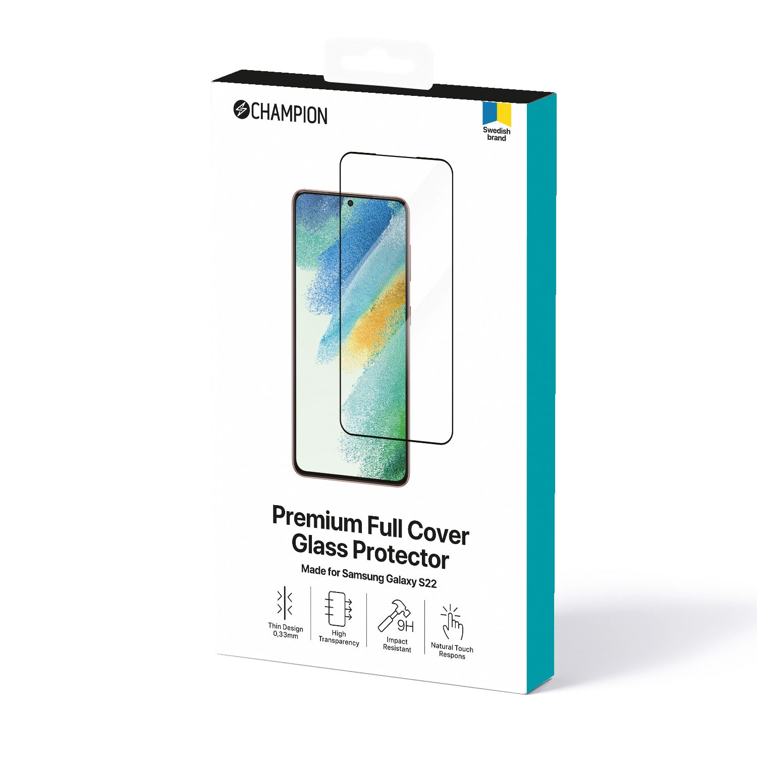Skärmskydd Champion Galaxy S22 Svart