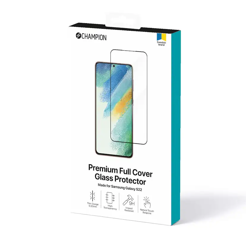 Skärmskydd Champion Galaxy S22 Svart
