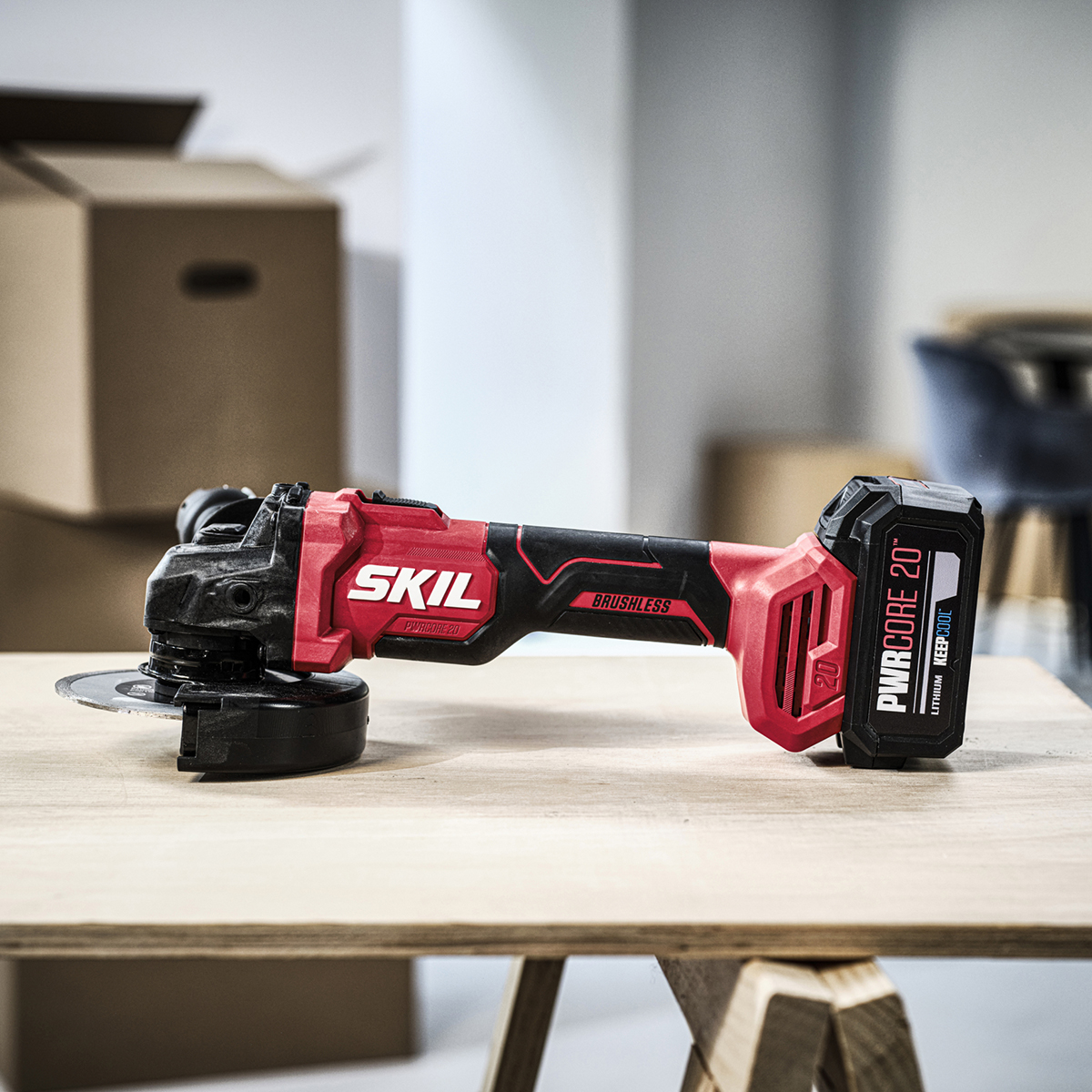 Vinkelslip SKIL 3922 AA Batteridriven Kolborstfri