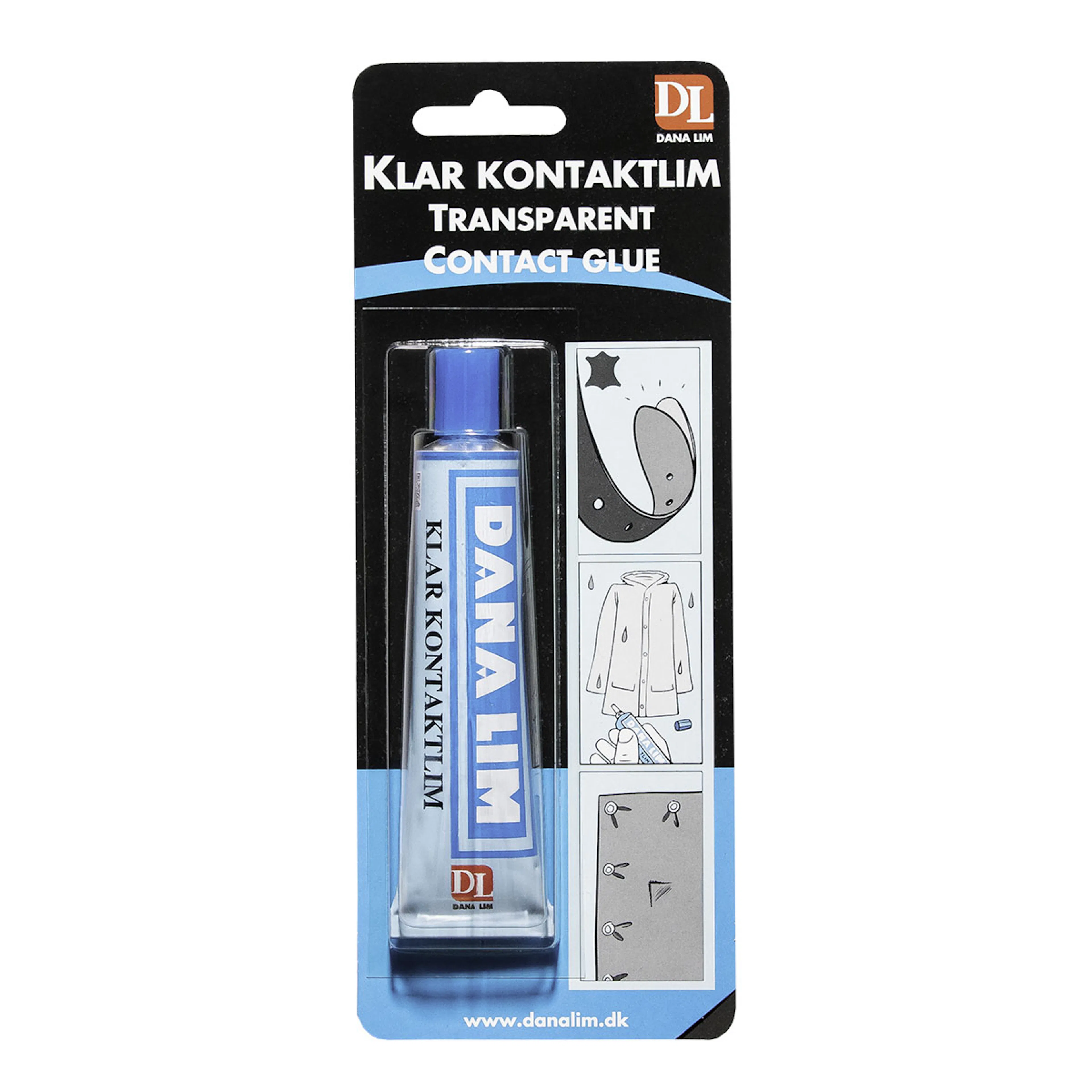 Kontaktlim Danalim 284 Transparent 40 ml för Plast, Läder och Metall