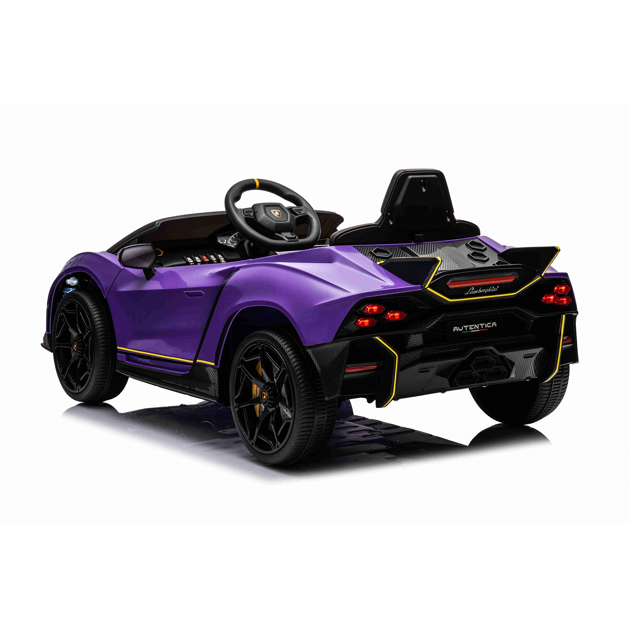 Elbil Nordic Play Lamborghini Autentica 4x10,8V Motor EVA-Hjul
