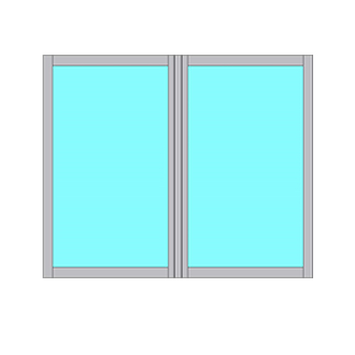 Fast Fönsterparti Novoroom Energi 2-Delat