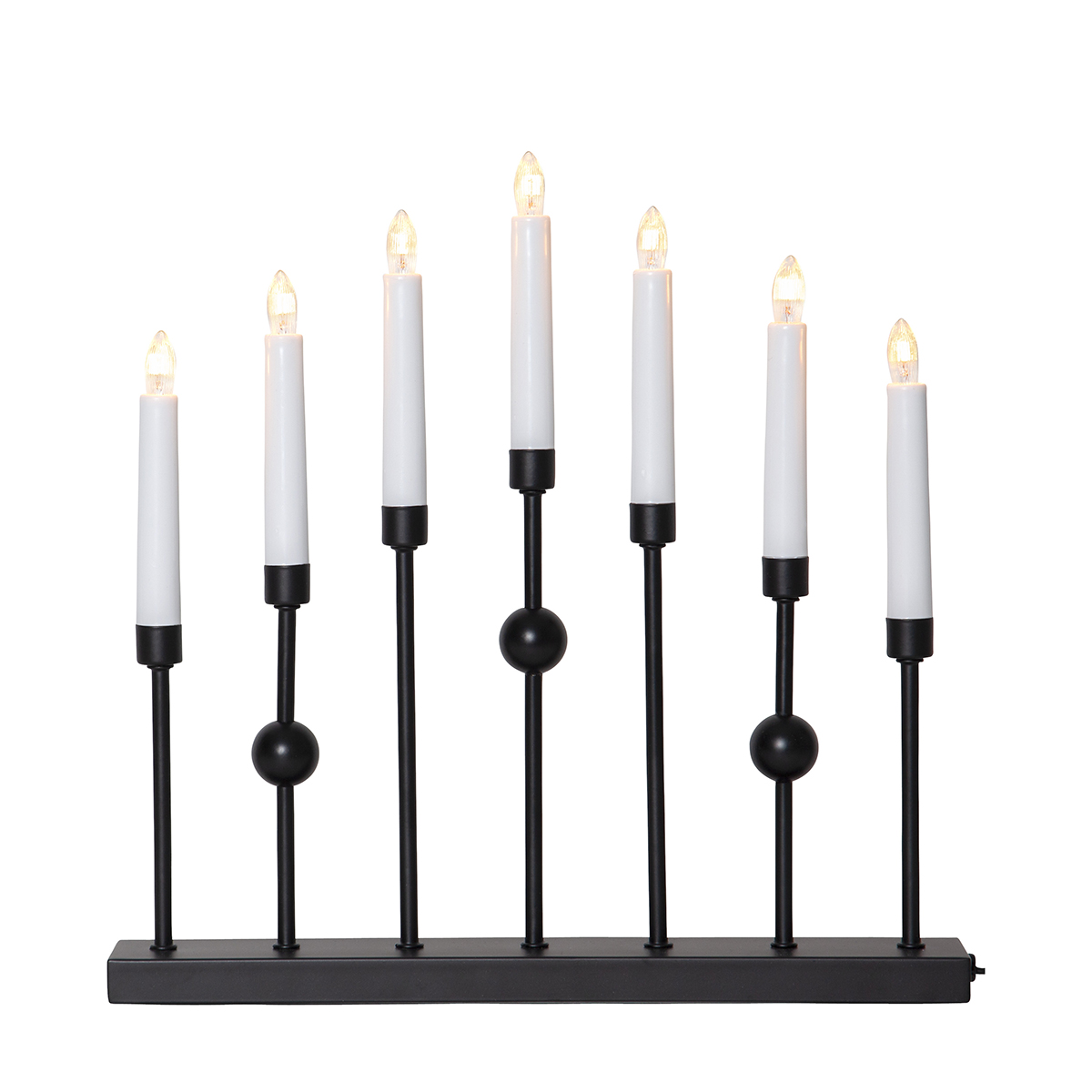 Ljusstake Gustavo 7-armad Black Black