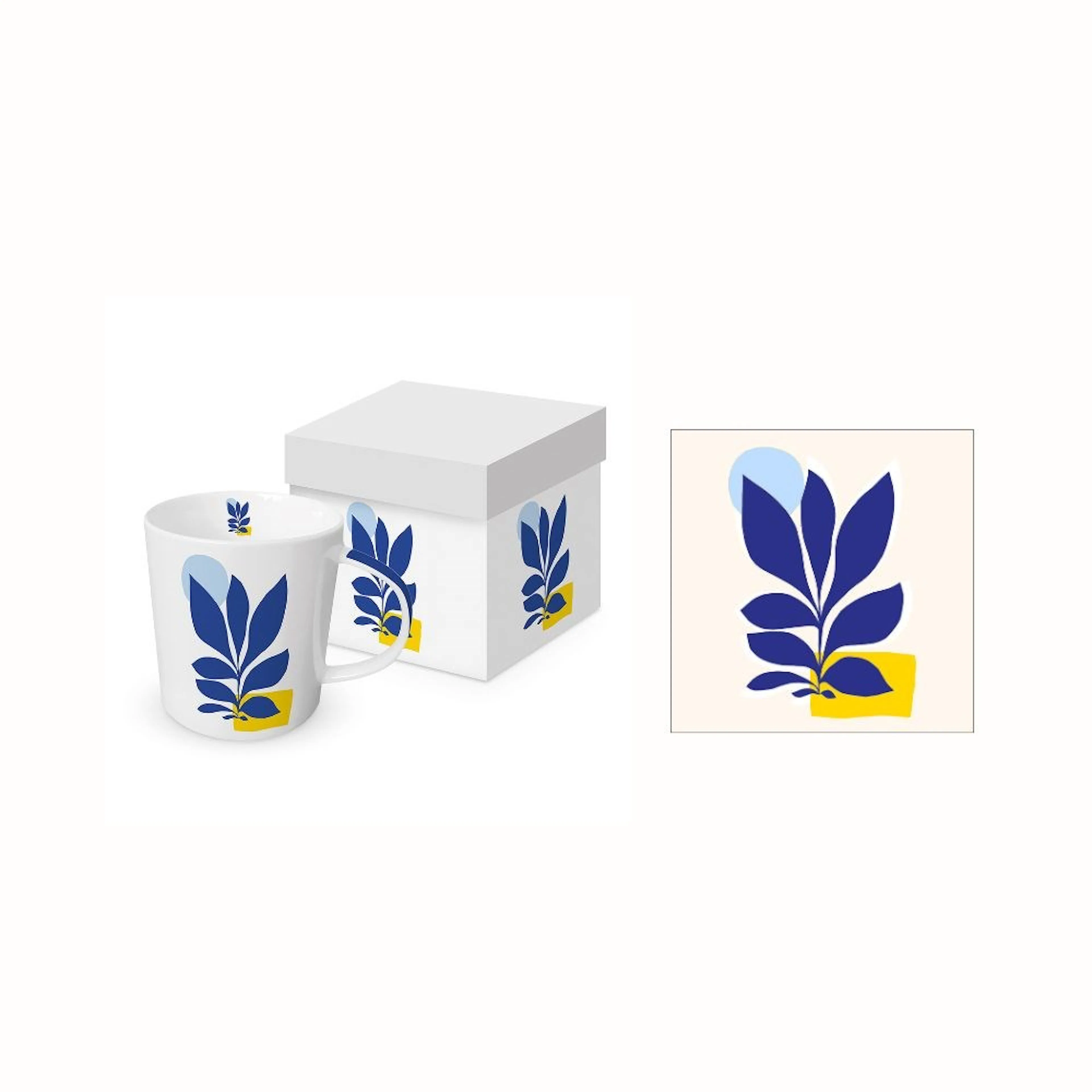 Gåvoset Paperproducts Design Maritime Village Mugg 35 cl + Servett