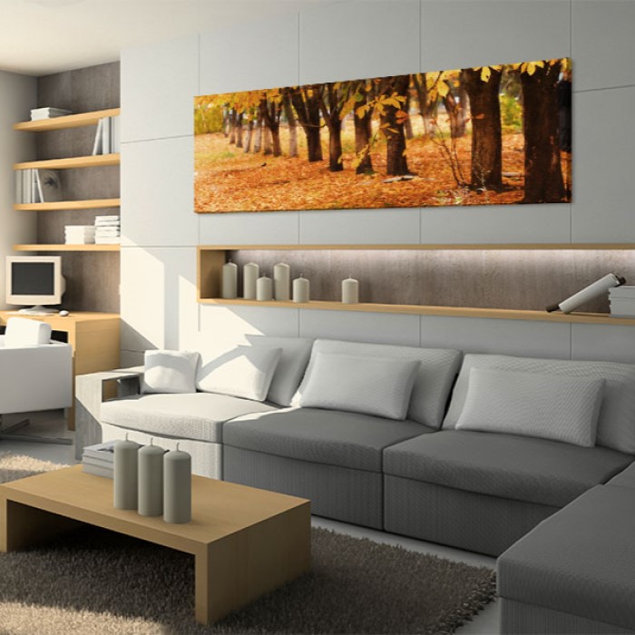 Tavla Arkiio Park Covered With Golden Leaves