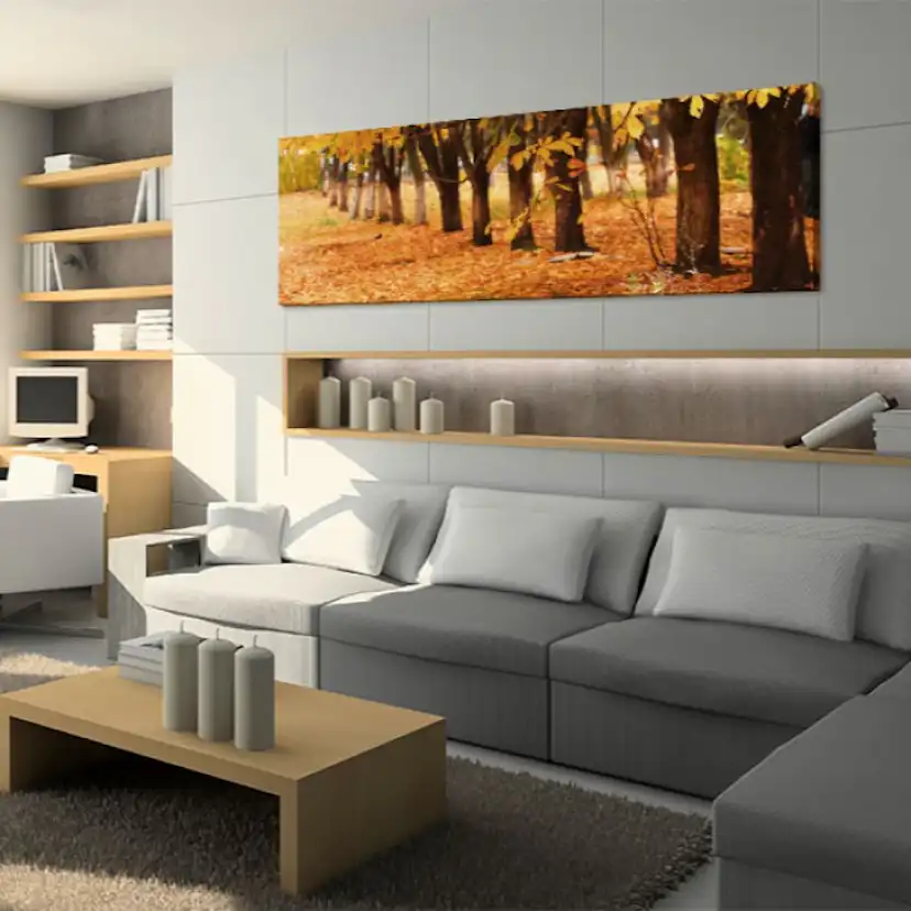 Tavla Arkiio Park Covered With Golden Leaves