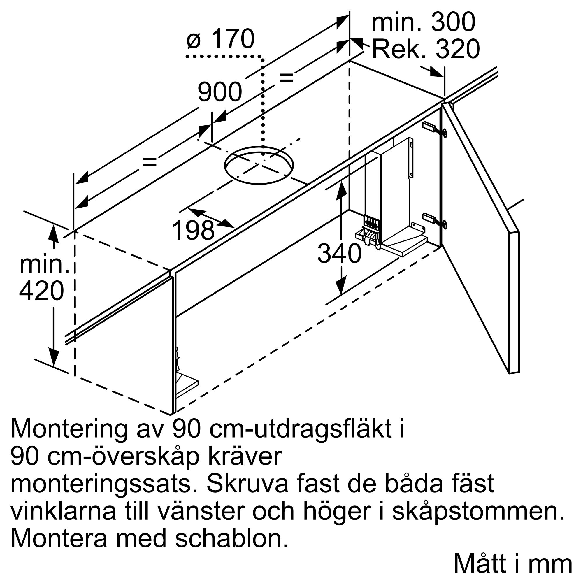 Köksfläkt Bosch DFS097A51