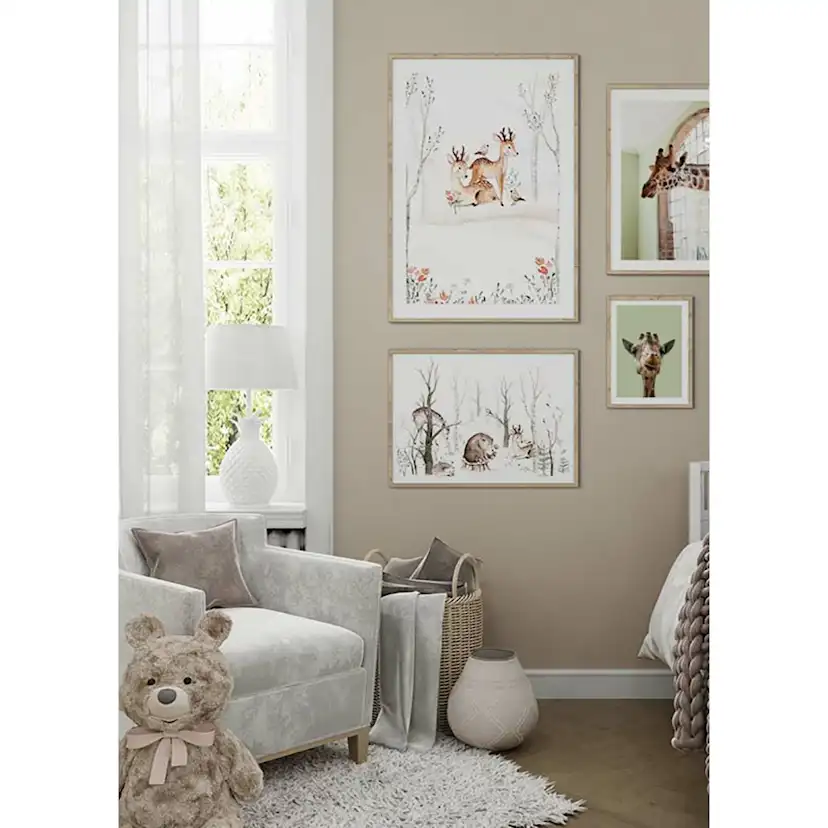 Poster Gallerix Forest Deer