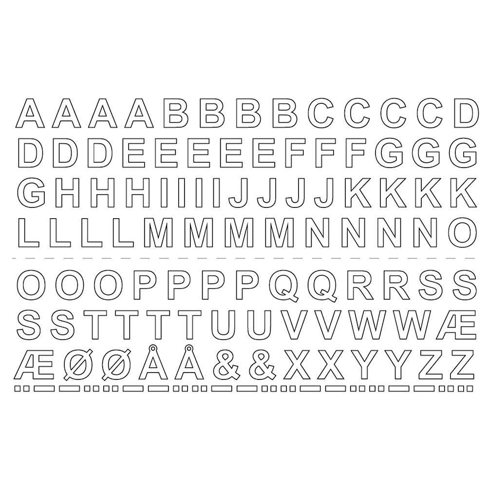 Självhäftande Bokstäver Habo