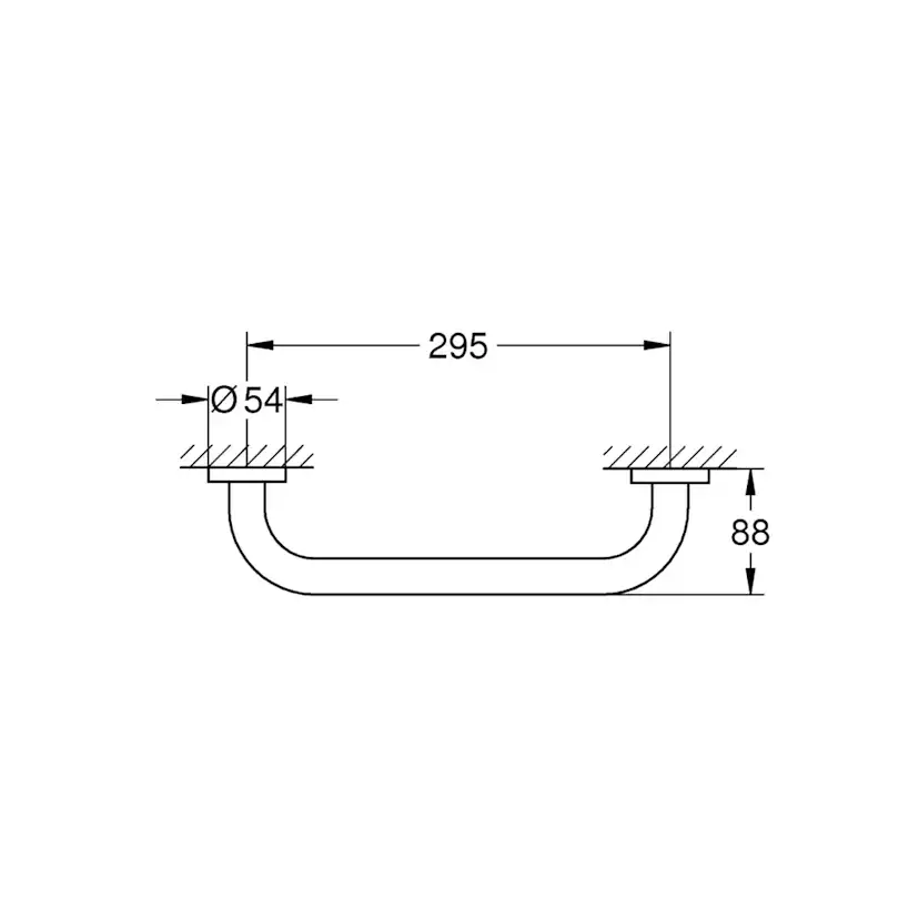 Badkarsgrepp Grohe Essentials 295 mm