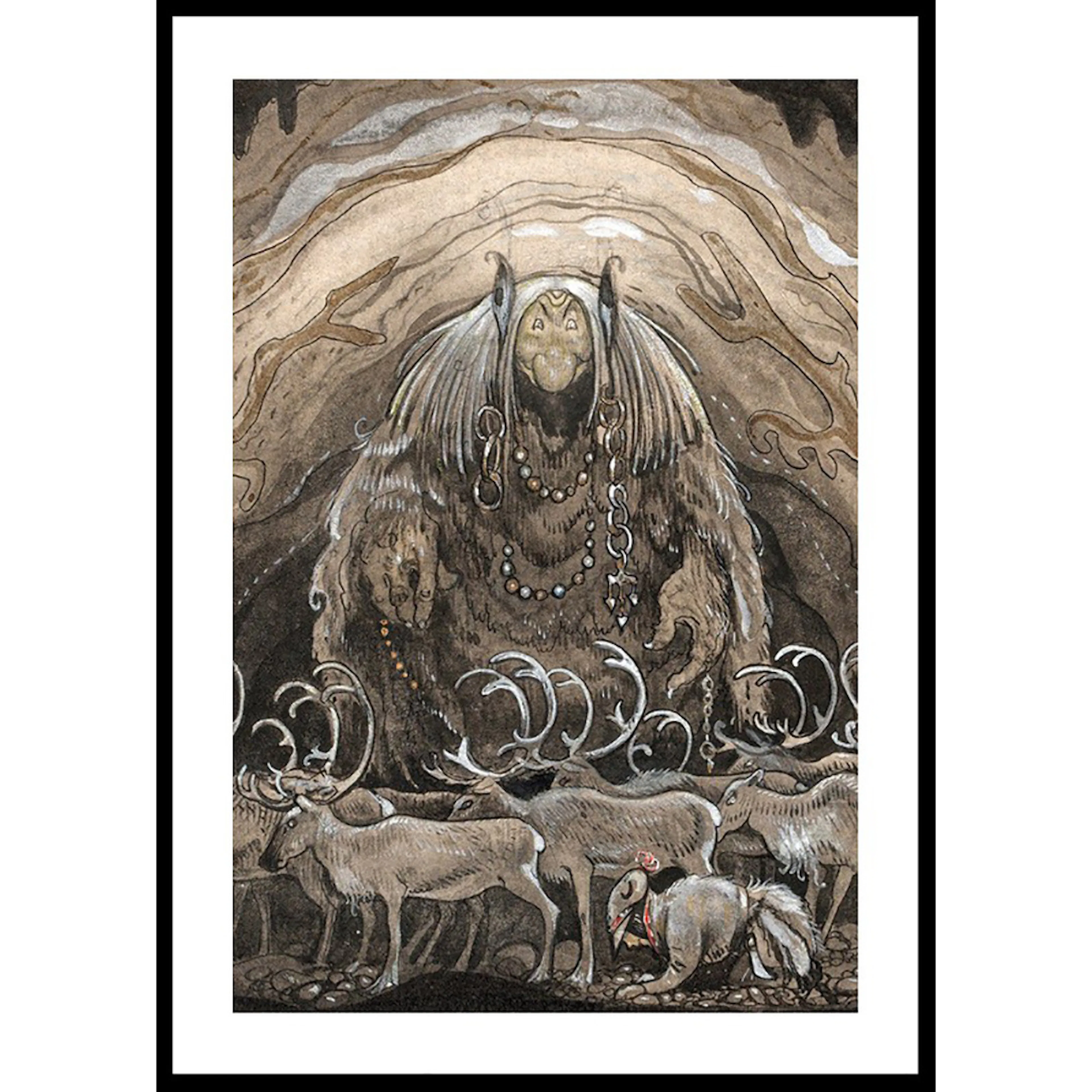 Poster Gallerix Nilas Offer Julbocken II av John Bauer