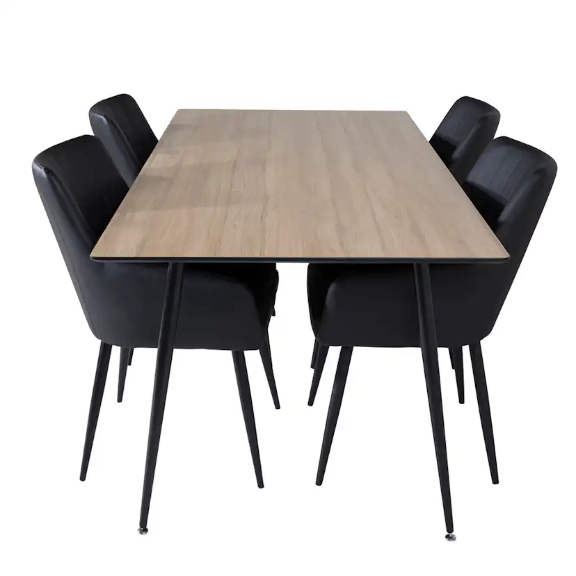 Matgrupp Venture Home Silar Ø120 cm med 4st Comfort Matstolar