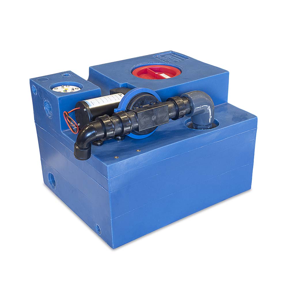 Svartvattentank Albin Group Marine 47L CPL Diaphragm 12V