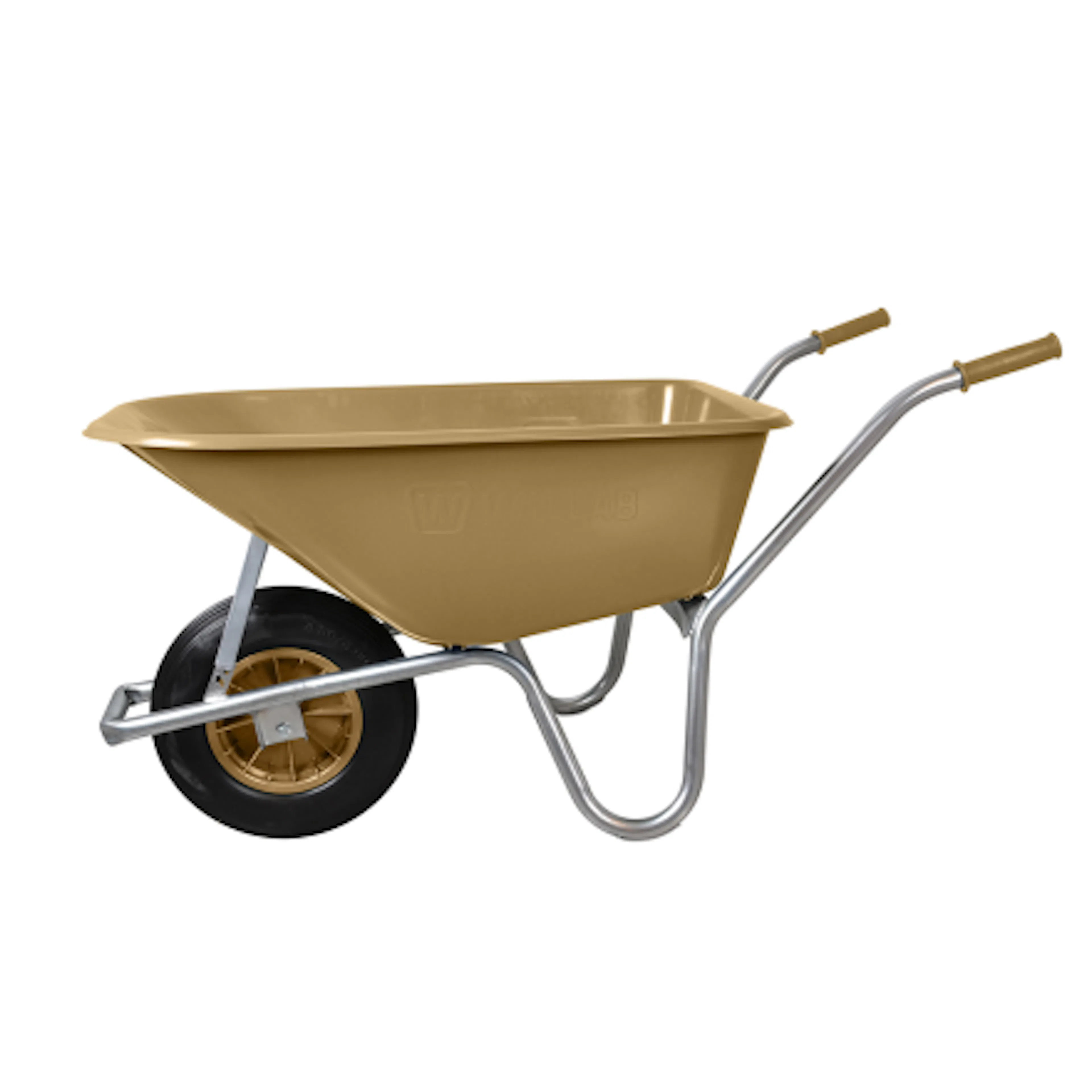 Skottkärra Willab 100 liter orange luftgummihjul