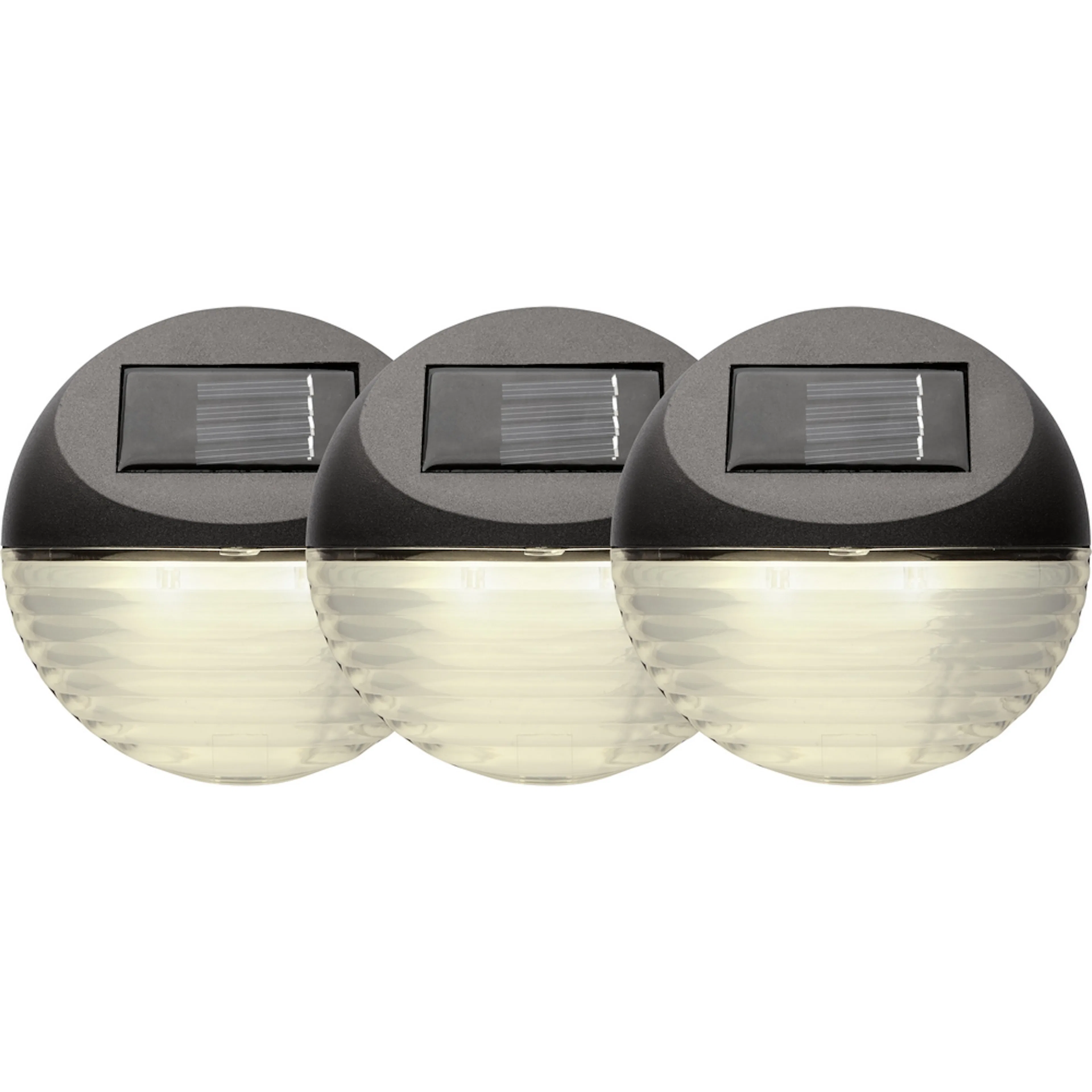 Solcellslampa Star Trading Fency LED Vägglykta 3-pack med Sensor