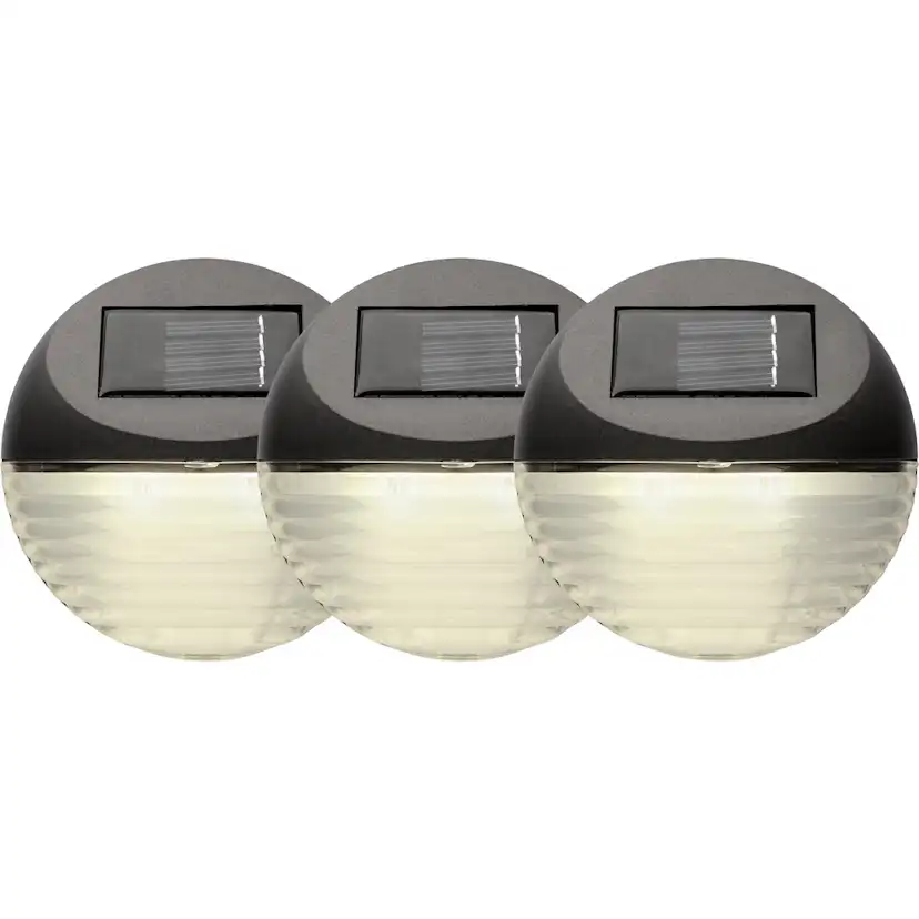 Solcellslampa Star Trading Fency LED Vägglykta 3-pack med Sensor