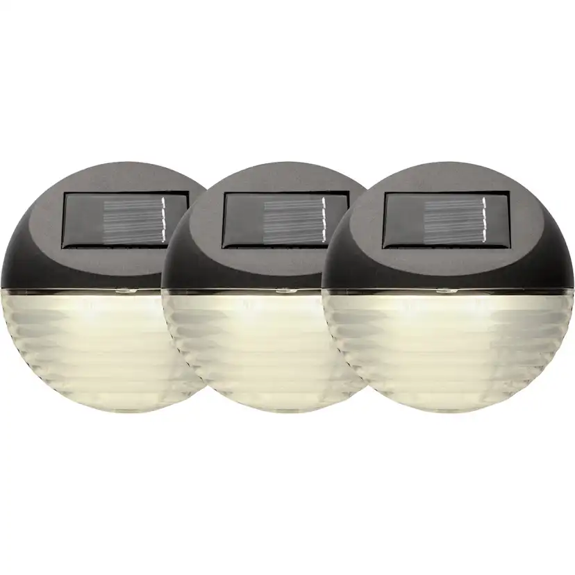 Solcellslampa Star Trading Fency LED Vägglykta 3-pack med Sensor
