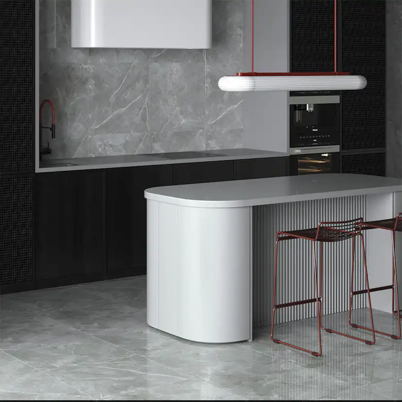 Klinker Tenfors Pulpis Dark Grey Marmor Blank 60x60