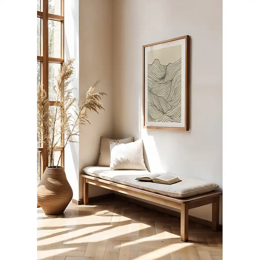 Poster Gallerix Line Art Waves