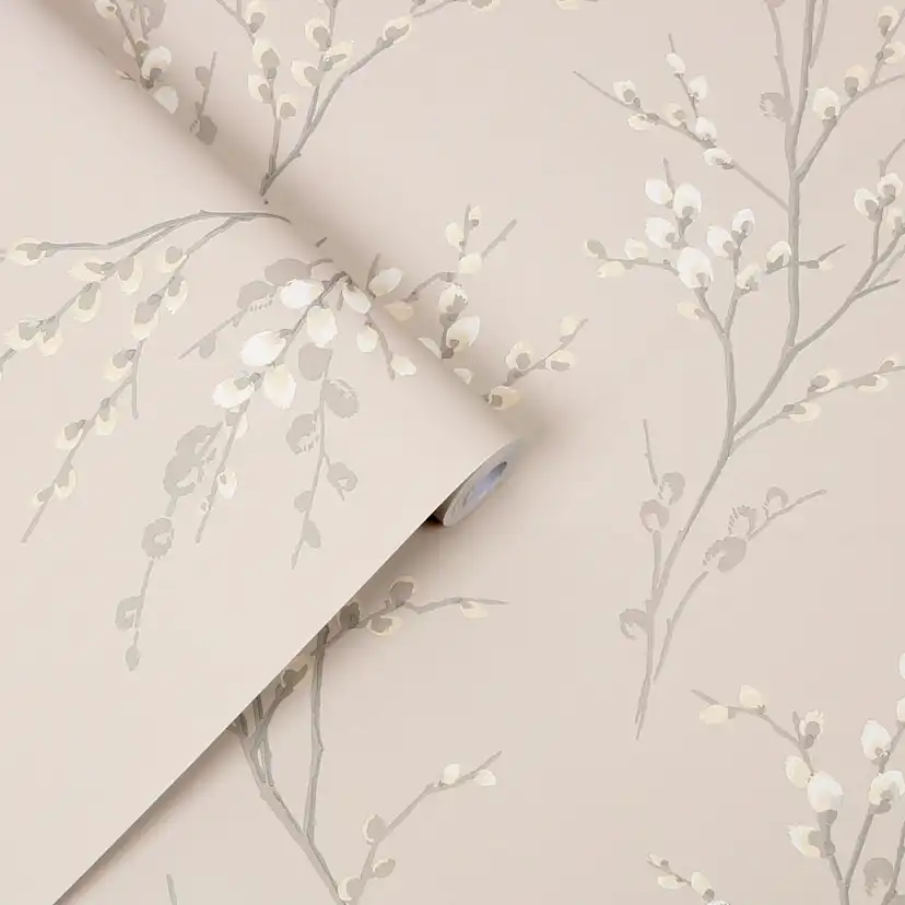 Tapet Laura Ashley Pussy Willow Dove Gra