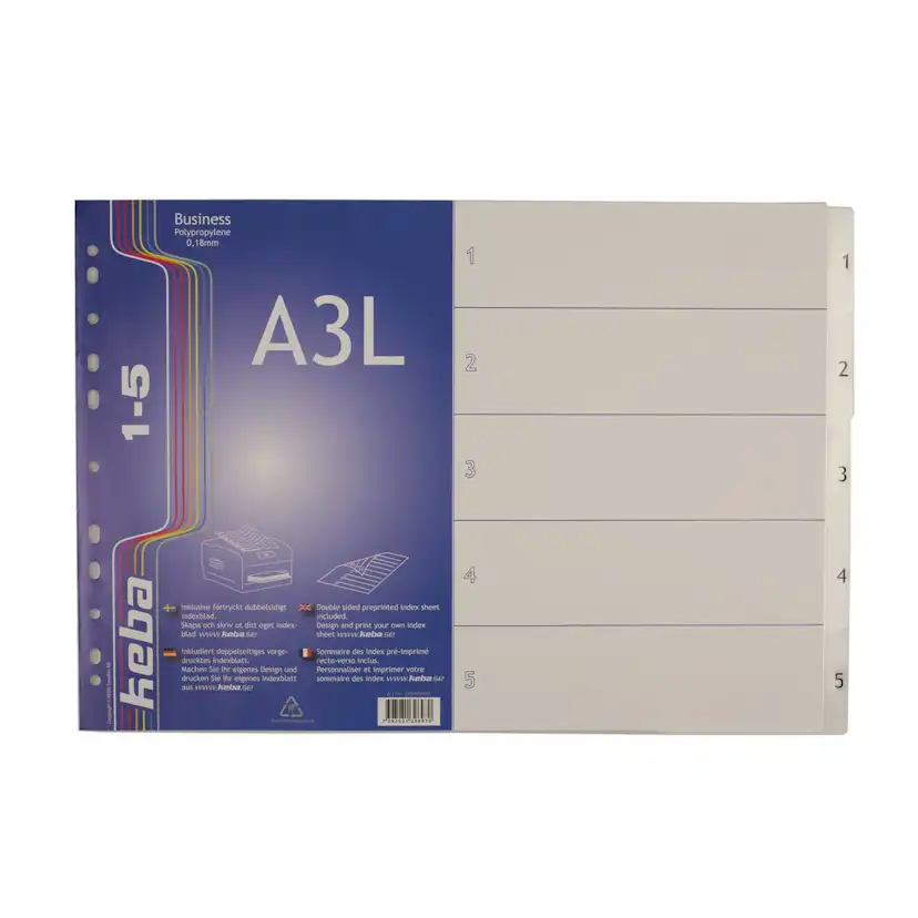 Register KEBA Business LA3 0,18 mm PP 1-5