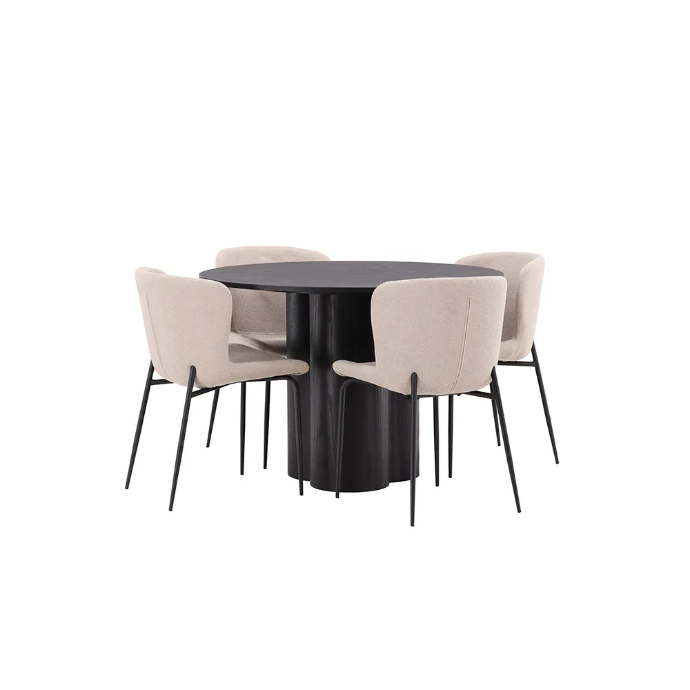 Matgrupp Venture Home Olivia med 4 Modesto Stolar