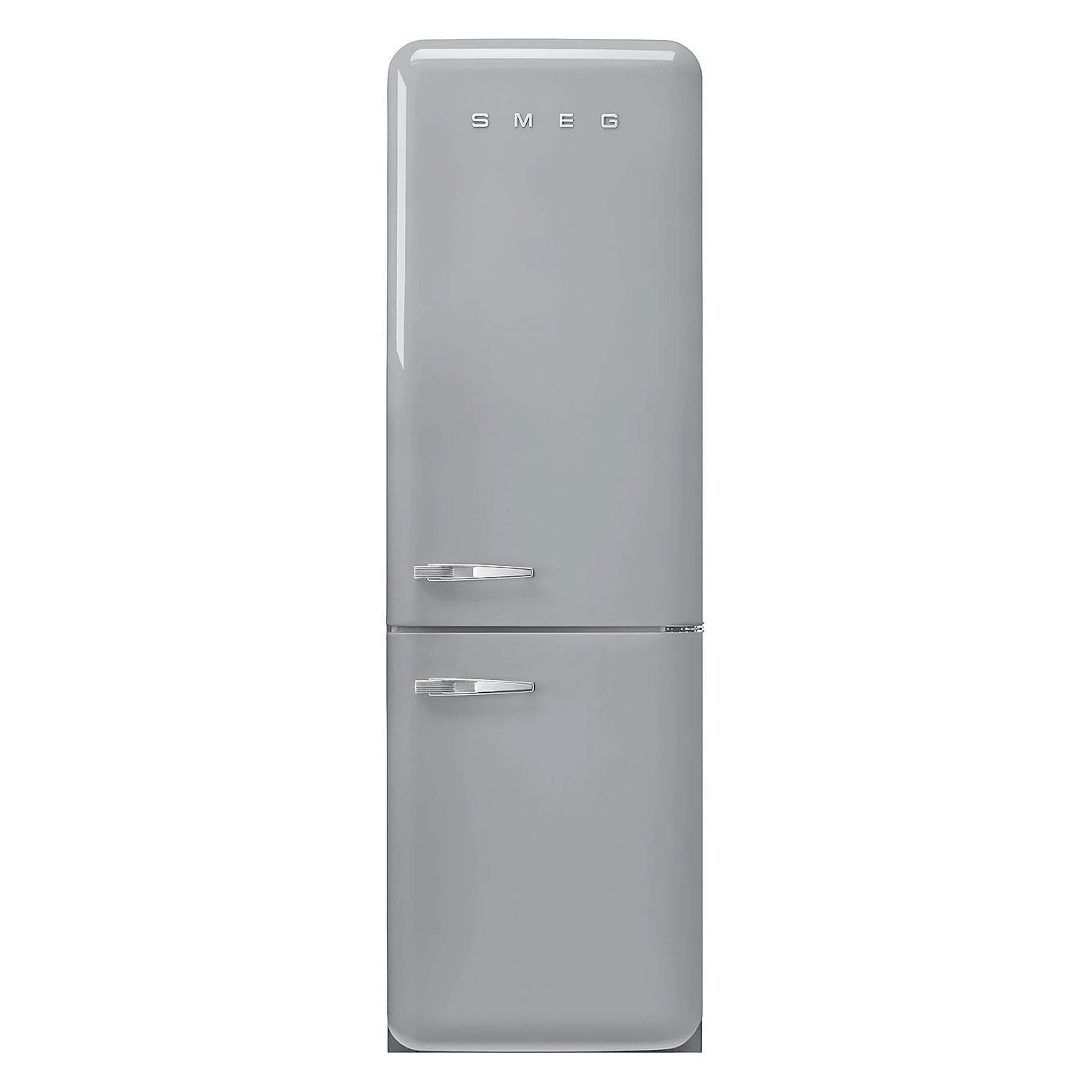 Smeg Fristående Kyl & Frys Dubbelkolonn 50's Style FAB32RSV5 Silver, Högerhängd