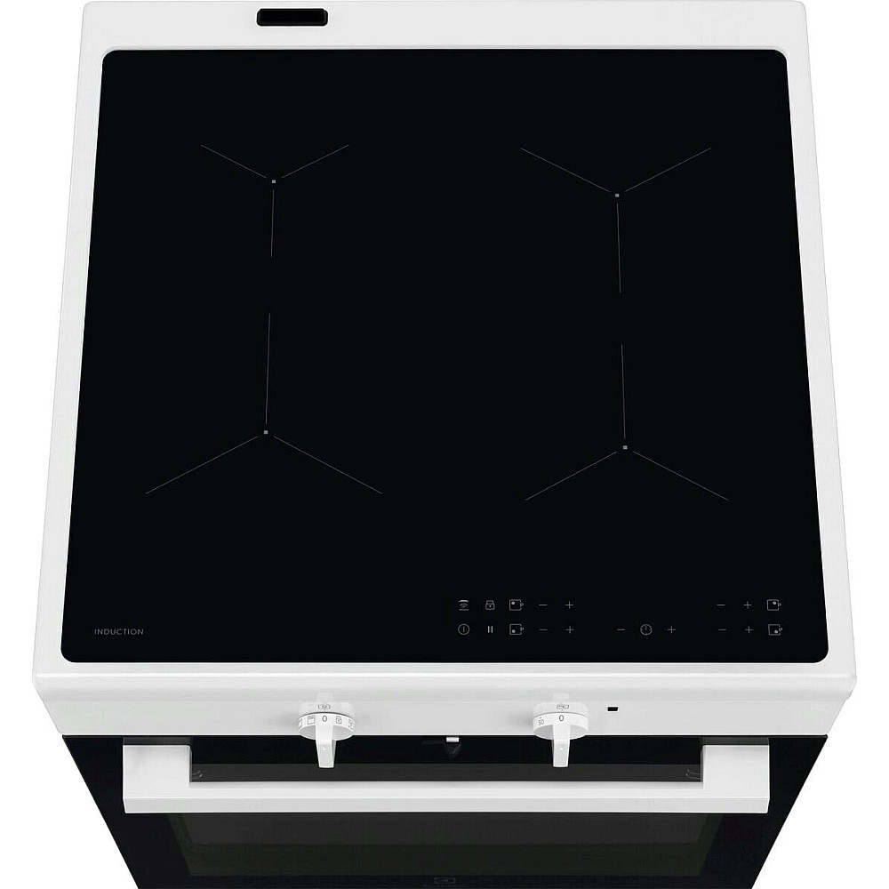 Induktionsspis Electrolux LKI64404SW med Självrengörande Ugn och Hob2Hood