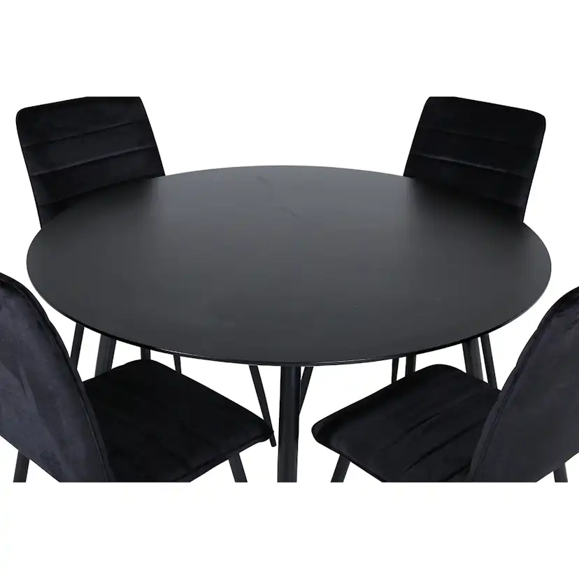 Matgrupp Venture Home Silvia med 4 Walerina Stolar Sammet