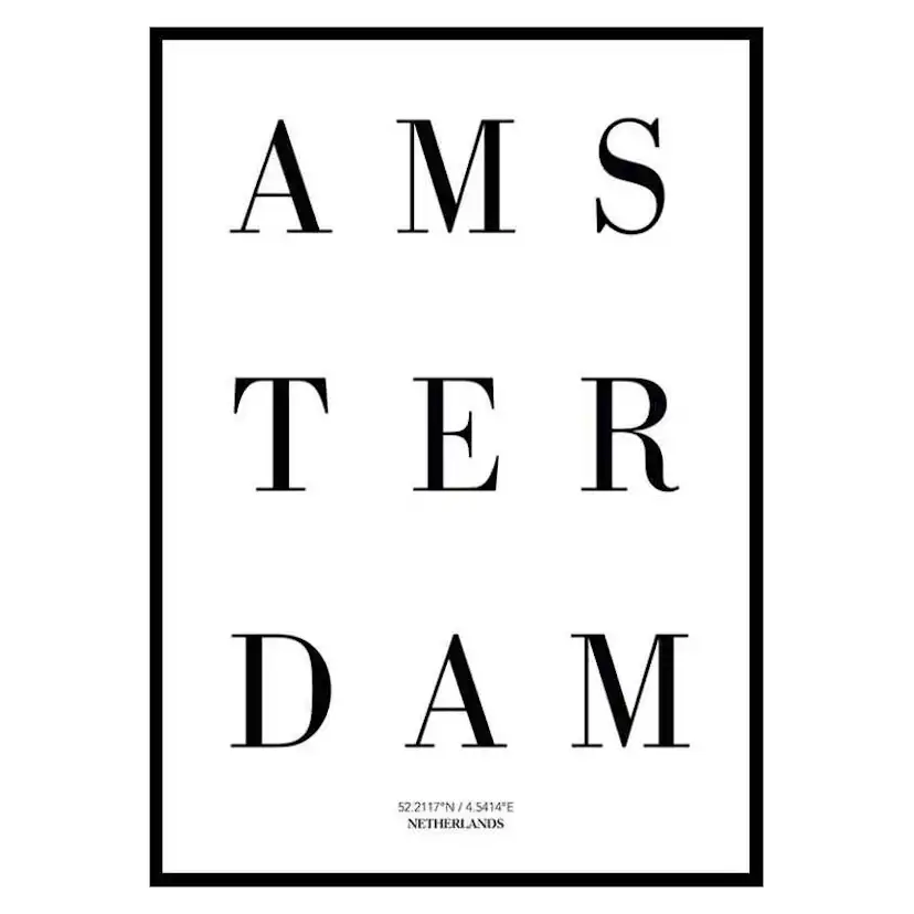 Poster Gallerix Amsterdam