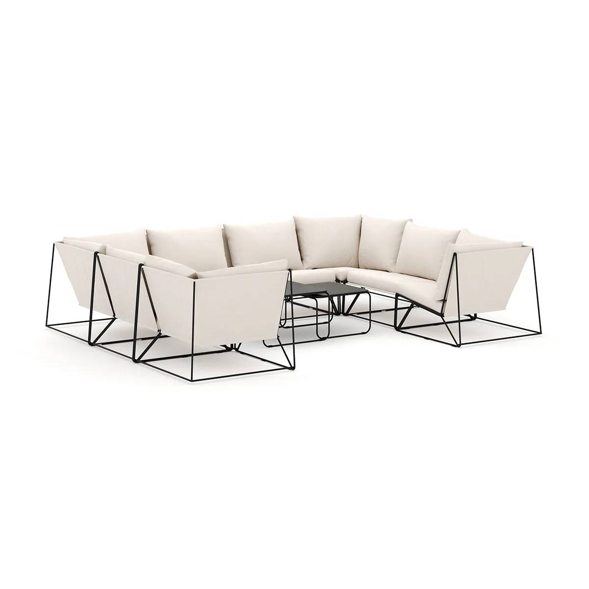 Svart/Beige