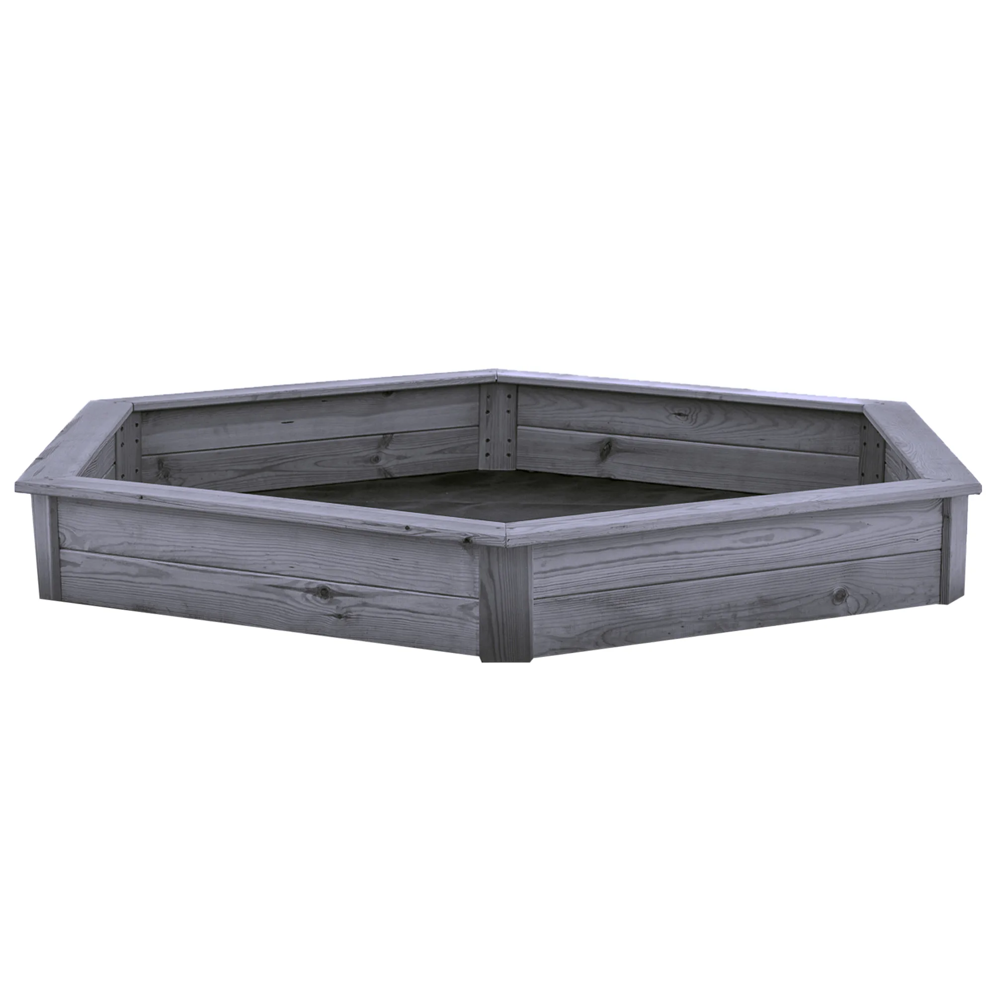 Sandlåda Nordic Play Grå Grundmålad