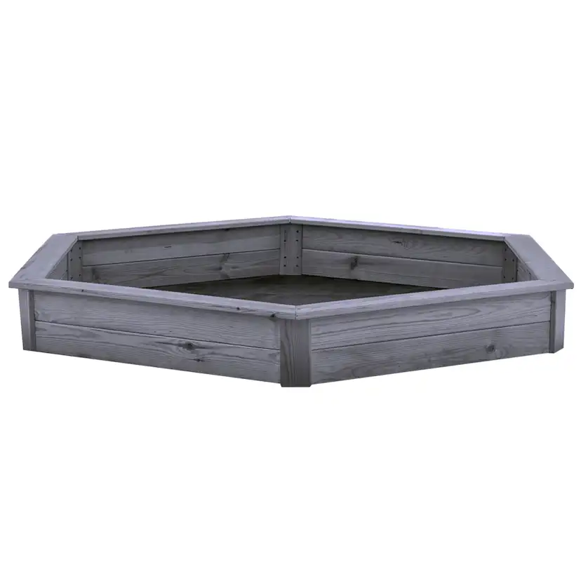 Sandlåda Nordic Play Grå Grundmålad