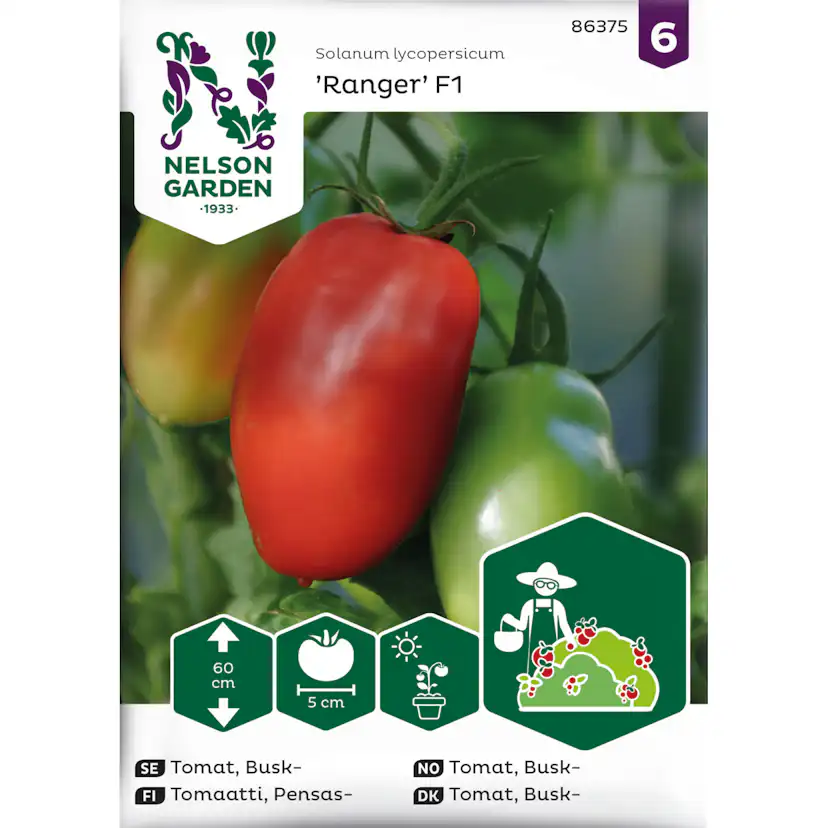 Frö Nelson Garden Tomat Ranger F1 Busktomat