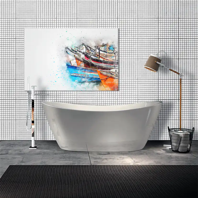 Mosaik Royal Vit Blank 2,8x2,8 cm