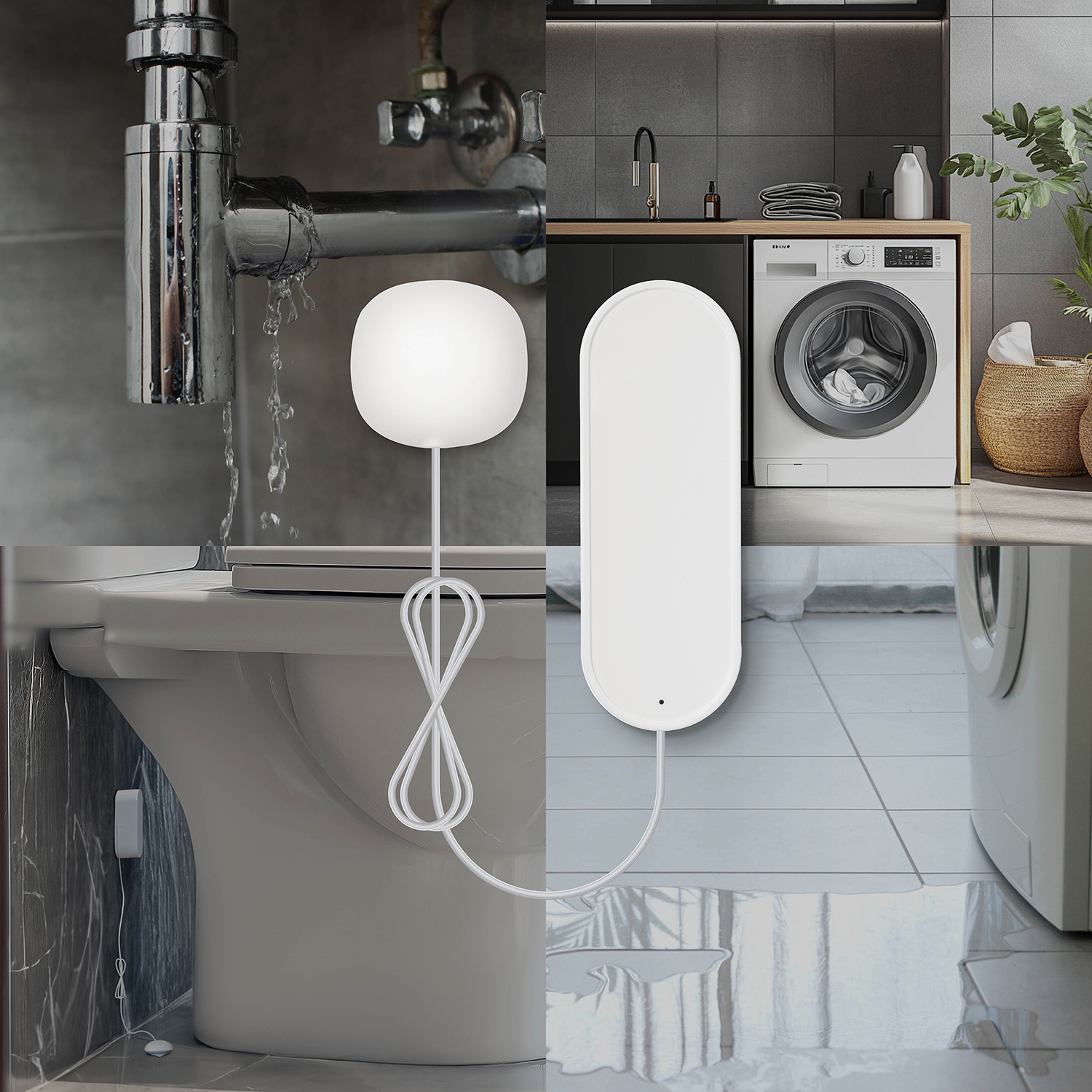 Smart Vattenläckagesensor Housegard Wi-Fi WA202