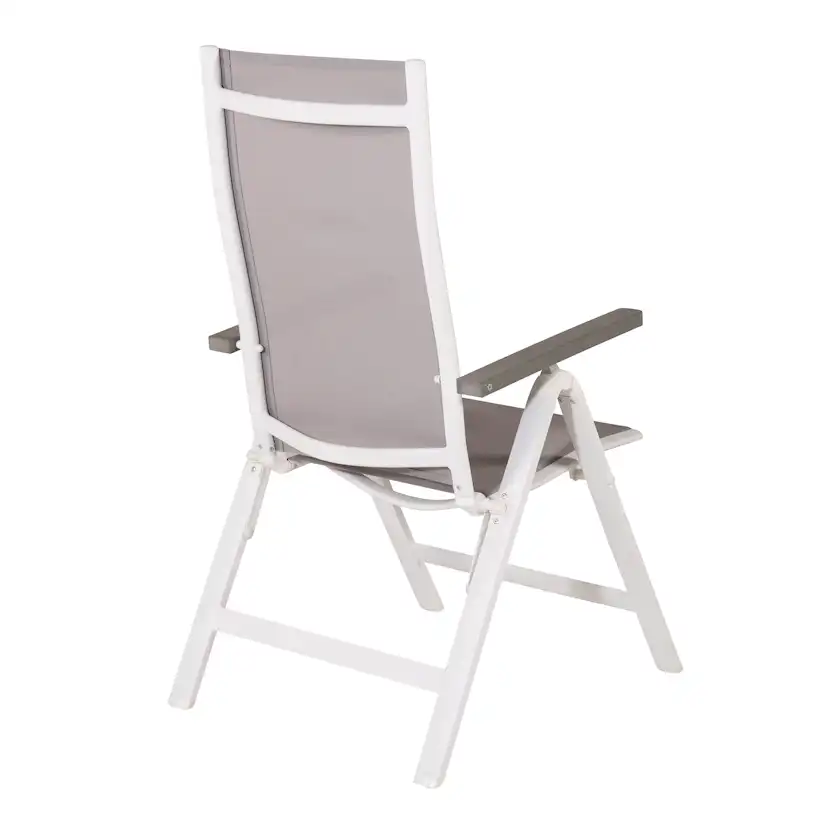 Albany Light 5-pos white alu / Grey Textilene Vit/Grå
