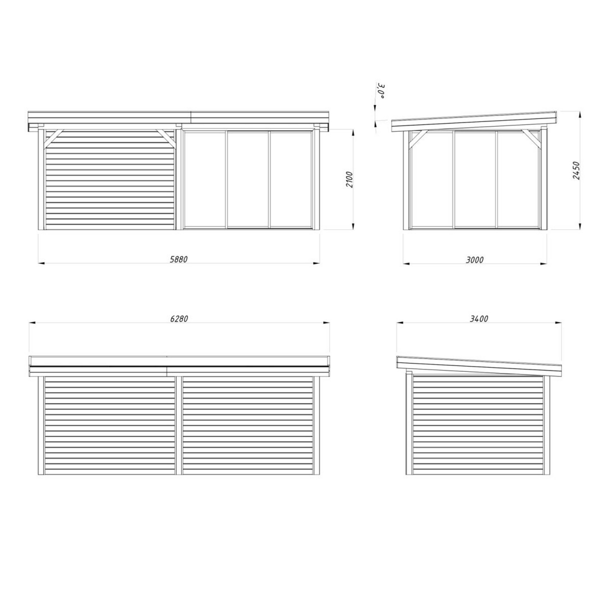 Uterum Palmako Lenna 16,6 m2 Set 405 Slide