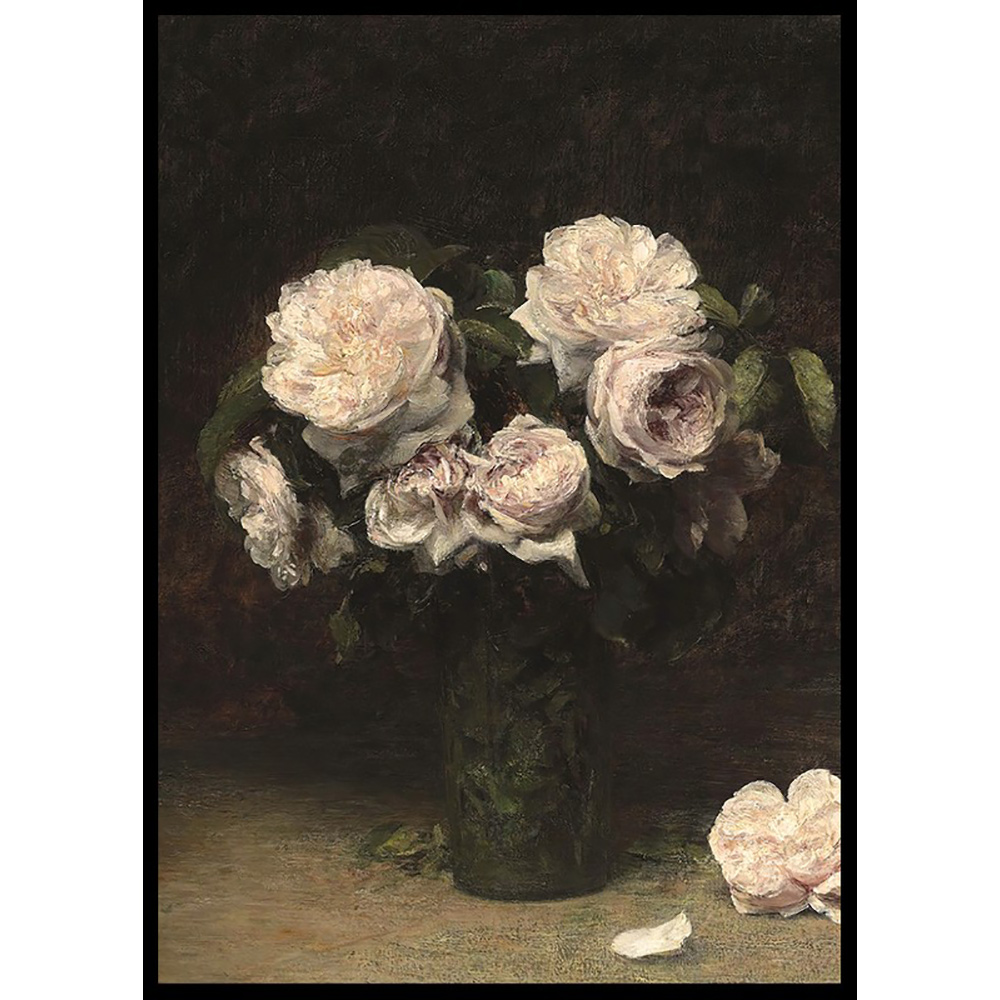 Poster Gallerix Roses Dans Un Verre 1877 By Henri Fantin-Latour